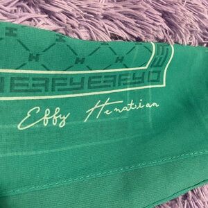 Fatollah "Effy" Hematian silk scarf.